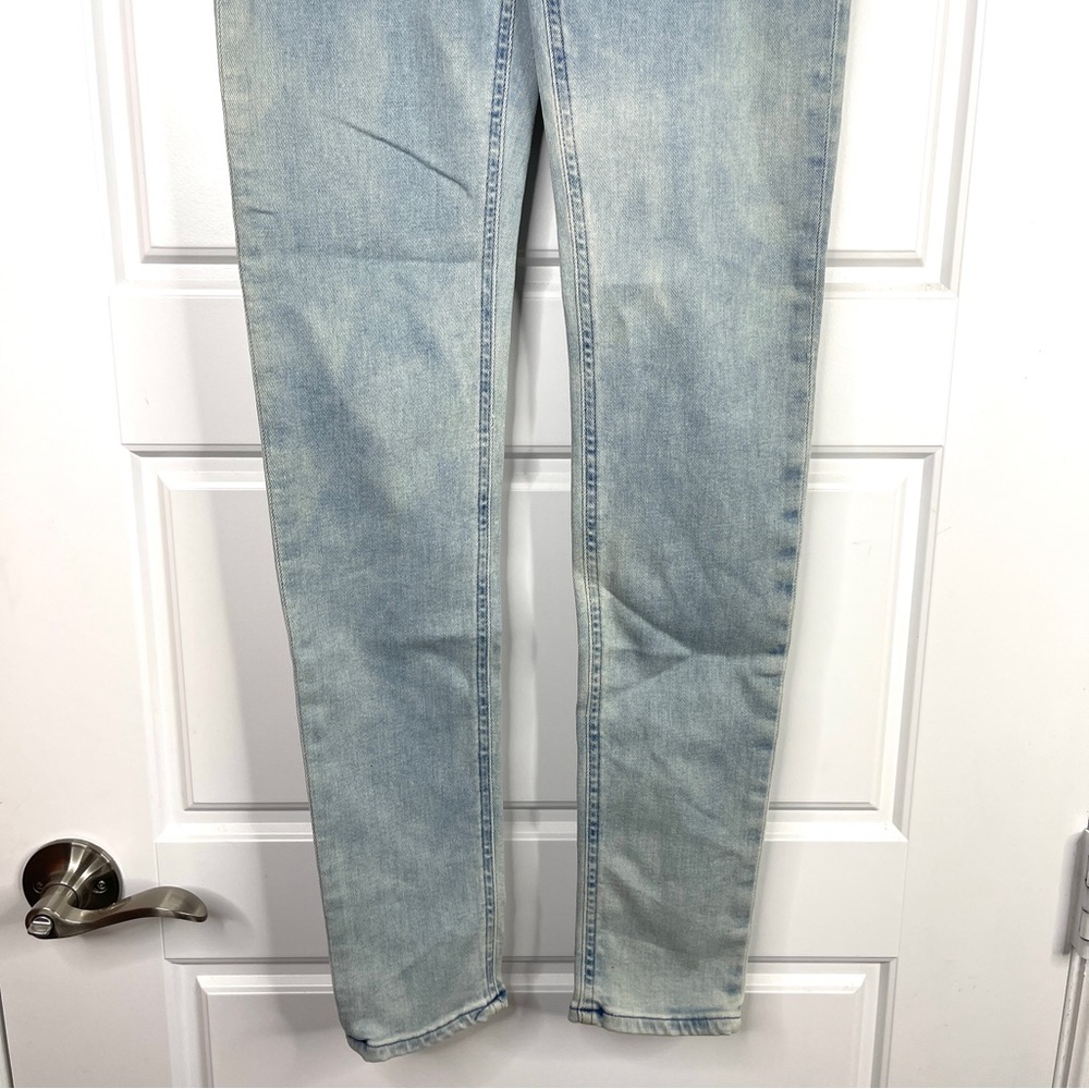 ACNE STUDIOS Skin 5 Silver Blue Jeans NEW Size 26 - Picture 5 of 11